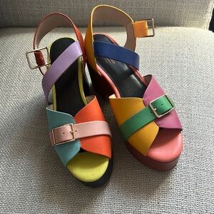 Charlotte Stone Raf colorful platform sandals